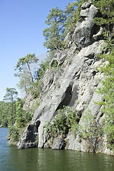 Karacaoren Lake Steep Rocky Coastline