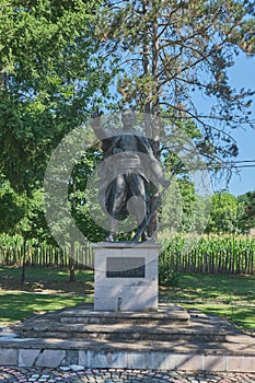 Karadjordje Statue at Peter`s Hamlet Ethno Complex