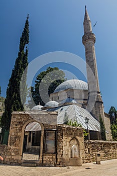Karadoz Beg Mosque in Mostar. Bosnia and Herzegovi