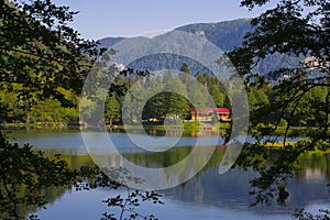 KaragÃ¶l is a landslide set lake located 25-27 kilometers from Borcka district of Turkey -Artvin.