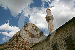 Karahisar castle and minaret