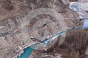 Karakoram Highway in Kasmir, Pakistan