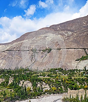 Karakoram Mountain Range in Summer