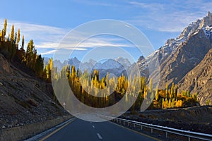 Karakorum highway. Northern Pakistan.