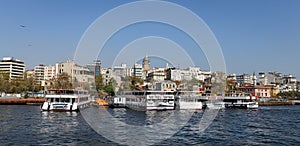 Karakoy District and Galata ower in Istanbul