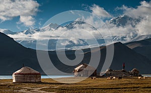 Karakul Lake in Xinjiang Uighur Autonomous Region of China