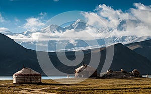 Karakul Lake in Xinjiang Uighur Autonomous Region of China