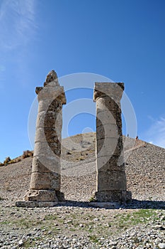 Karakus tumulus in area of Nemrut Dagi, east anatolia