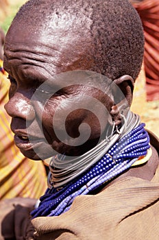 A Karamojong man, Uganda