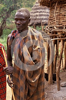 A Karamojong man, Uganda