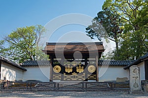 Karamon Chinese Gate at Daigoji Temple in Fushimi, Kyoto, Japan. It is part of UNESCO World