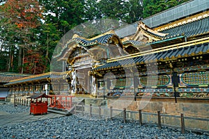 Karamon Gate at Nikko Toshogu Shrine in Japan