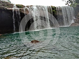 Karang suri waterfall of maghalaya india