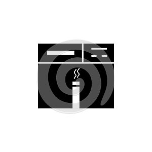 Karaoke, cigarette, nicotine icon. Element of karaoke icon. Premium quality graphic design icon. Signs and symbols collection icon