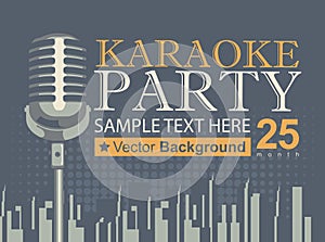 Karaoke parties over modern city