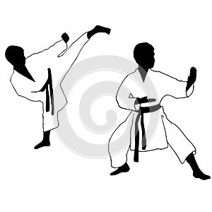 Karate boy. Sport