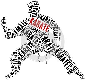 Karate fighter. photo