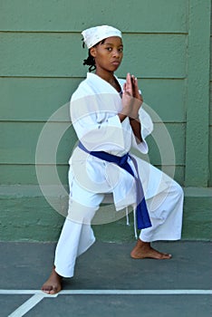 Karate girl