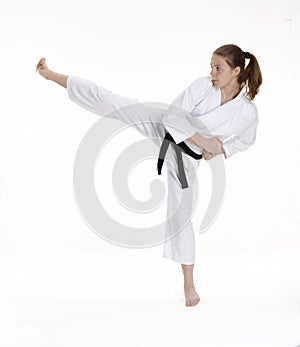 Karate girl.