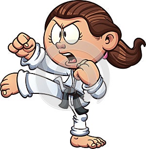 Karate girl