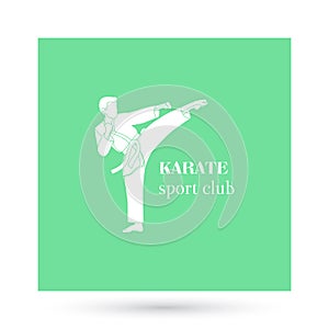 Karate sport club logo design