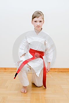 Karate training