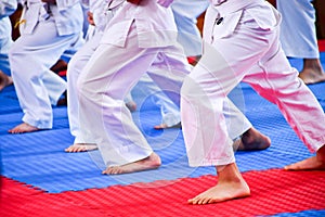 Karate training