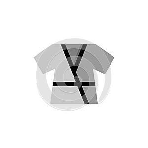 Karate Uniform Icon Flat Design Simple Sport Vector