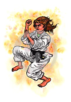 Karate woman kata The Power of Karate-Do, 2017