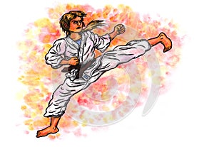 Karate woman kick The Power of Karate-Do, 2017