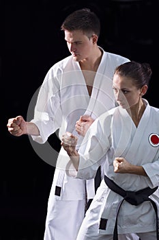 Karateka couple photo