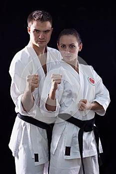 Karateka couple photo