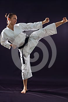 Karateka girl photo