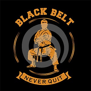 karateka icon vector logo