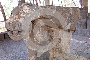 Karatepe-Aslantas Open Air Museum in Hittite stone lion sculpture