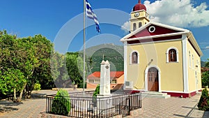 Karavomylos town church Kefalonia