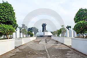 Karawang, West Java - September, 13 2022: Kebulatan Tekad monument in Rengasdengklok