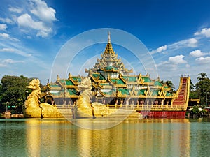 Karaweik Kandawgyi Lake, Yangon, Myanmar
