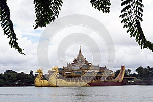 Karaweik Palace on  Kandawgyi Lake - Yangon, Myanmar