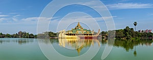 Karaweik - replica of Burmese royal barge, Yangon
