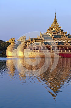 The Karaweik Royal Barge - Yangon - Myanmar