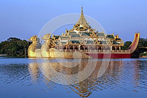 The Karaweik Royal Barge - Yangon - Myanmar