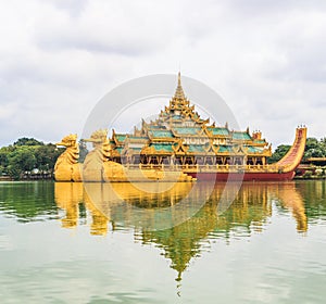 Karaweik ship in Myanmar