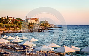 Kardamili, Greece: View of the beach