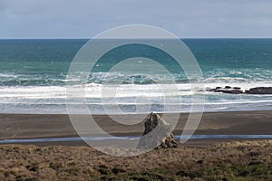 Karekare, Waitakere Ranges Regional Park - northern end of Union Bay, New Zealand