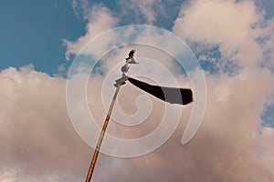 Karen religious flags on the top of mor la ah mountain