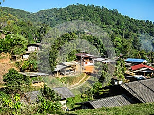 Karen village at mountains in Doi Inthanon