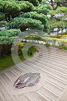 Karesansui zen stone garden