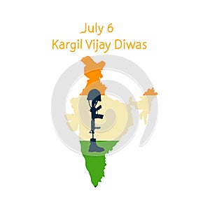 Kargil Vijay Diwas 6 July vector