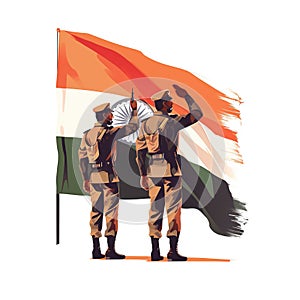 Illustration of abstract concept for Kargil Vijay Diwas. Generative Ai photo
